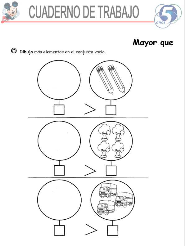 Matemáticas, Niños De 5 Años - Word