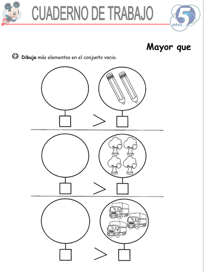 Matemáticas, Niños De 5 Años - Word