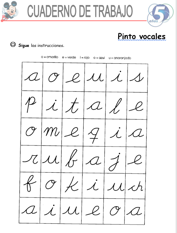 Lenguaje y Comunicación, Niños De 5 Años - Word