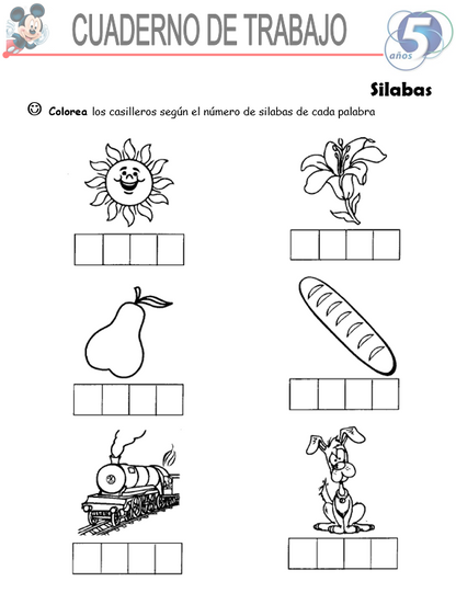 Lenguaje y Comunicación, Niños De 5 Años - Word