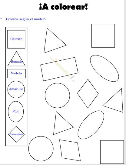 Matemáticas, 3 y 4 años - PDF