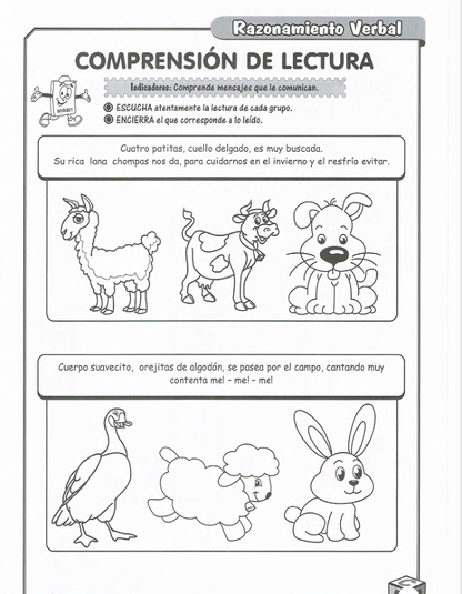 Razonamiento Verbal, 5 Años - PDF