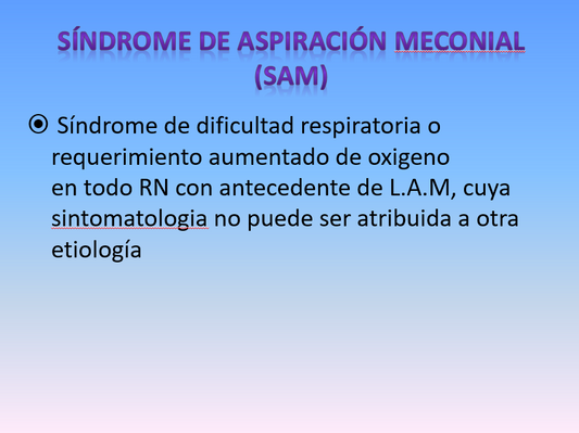 Síndrome De Aspiración Meconial - PPT