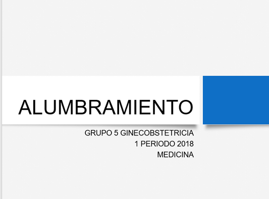 Alumbramiento - PPT