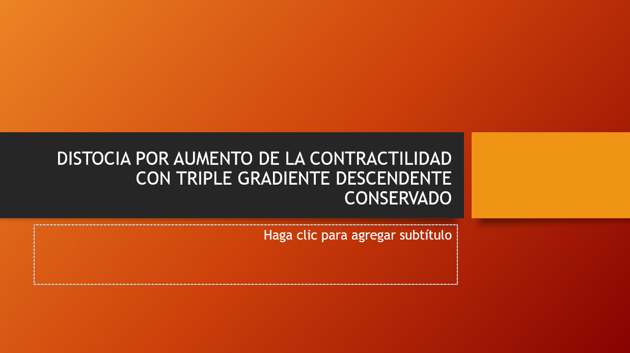 Distocias De La Dinámica Uterina - PPT