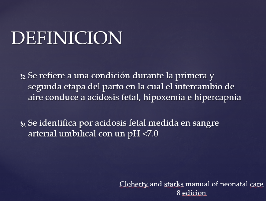 Asfixia Perinatal - PPT