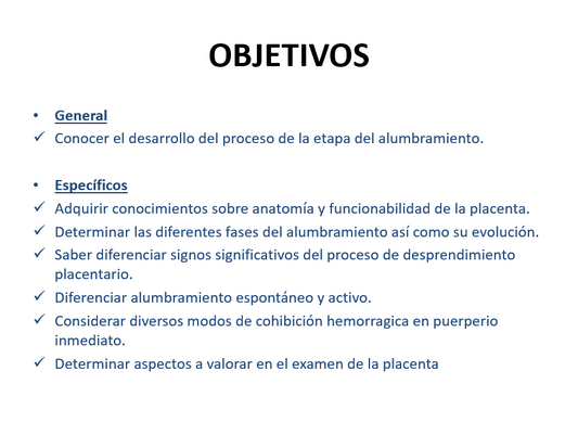 Desprendimiento Y Expulsión De La Placenta - PPT