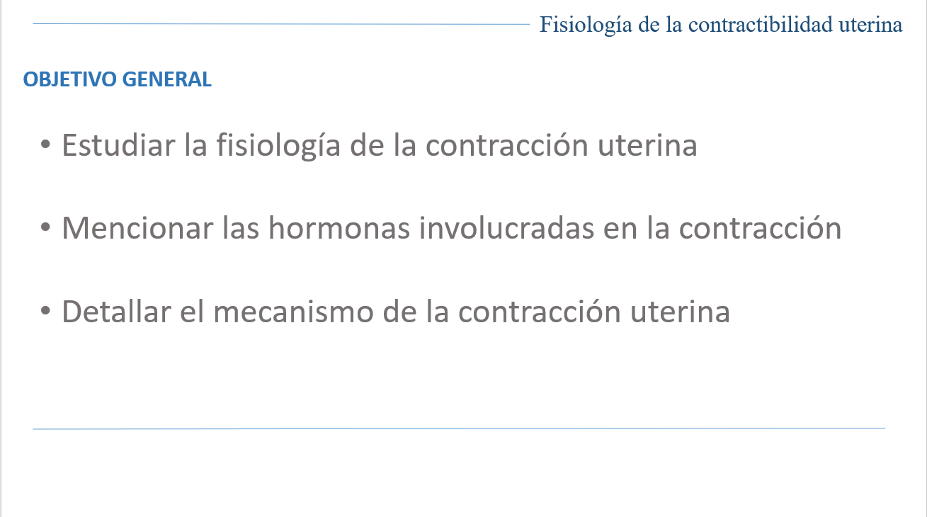 Fisiología De Contractibilidad Uterina - PPT