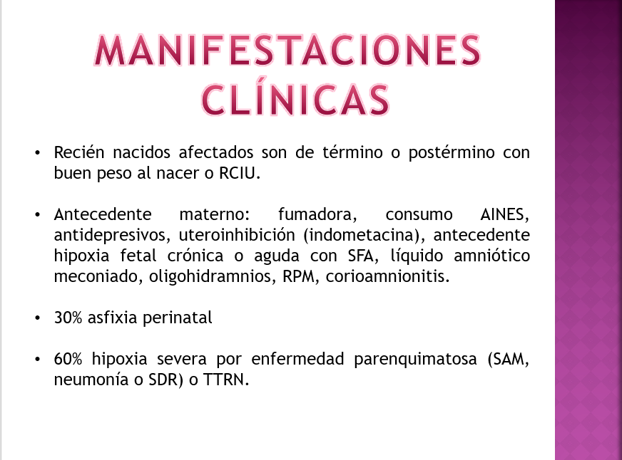 Hipertensión Pulmonar Persistente Del Recién Nacido - PPT