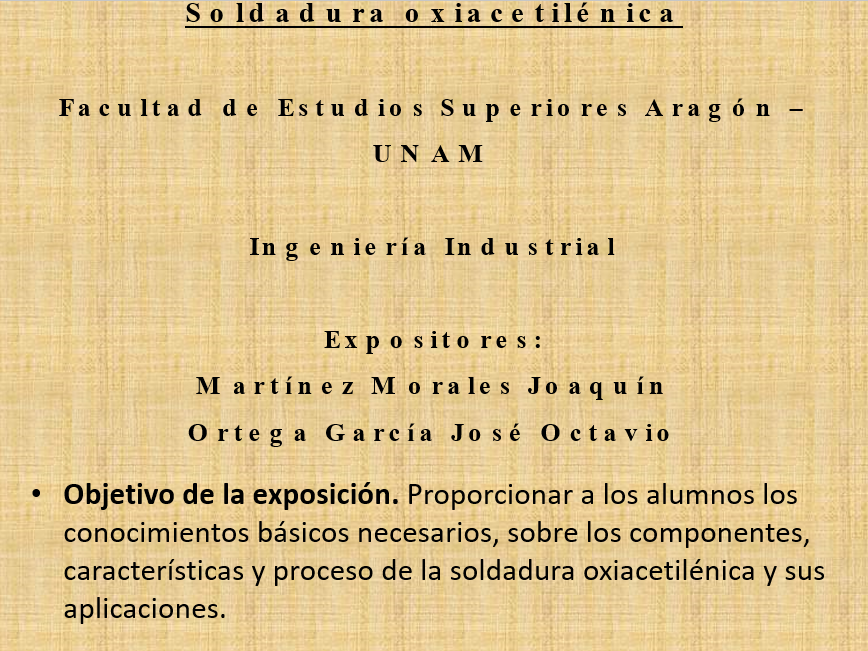 Soldadura Oxiacetilénica - PPT
