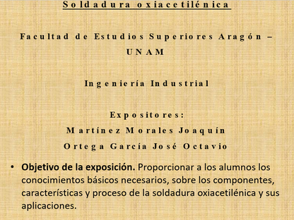 Soldadura Oxiacetilénica - PPT