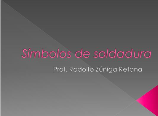 Símbolos De las Soldaduras - PPT
