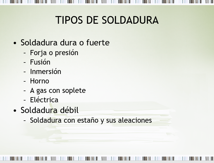 Tipos De Soldaduras - PPT