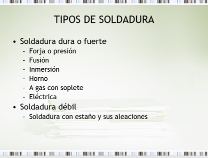 Tipos De Soldaduras - PPT