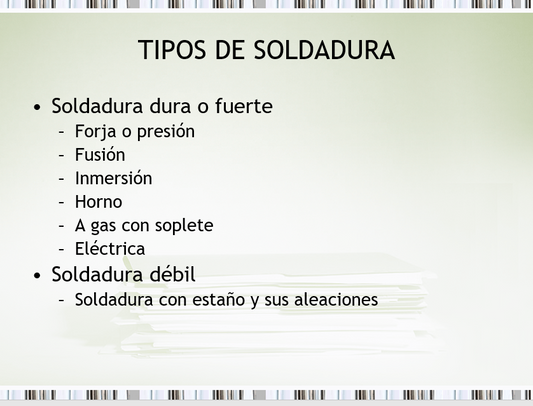 Tipos De Soldaduras - PPT