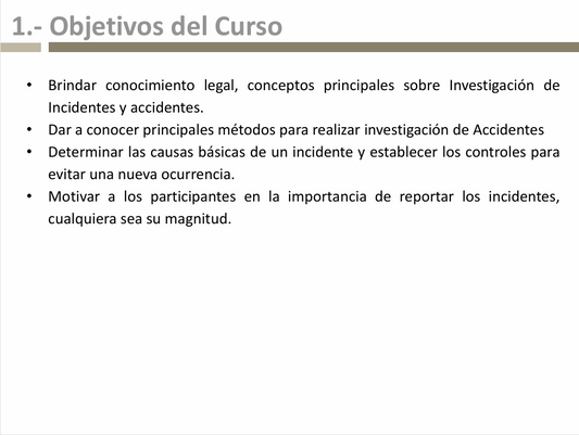 Investigación De Accidentes e Incidentes - PDF
