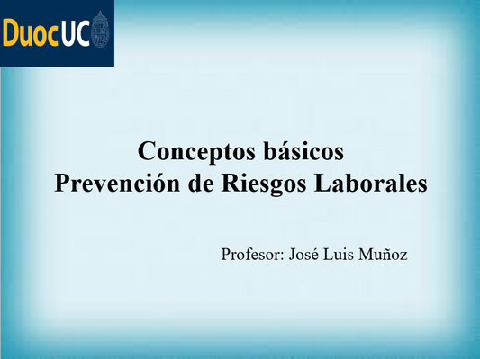 Prevención De Riesgos Laborales - PPT