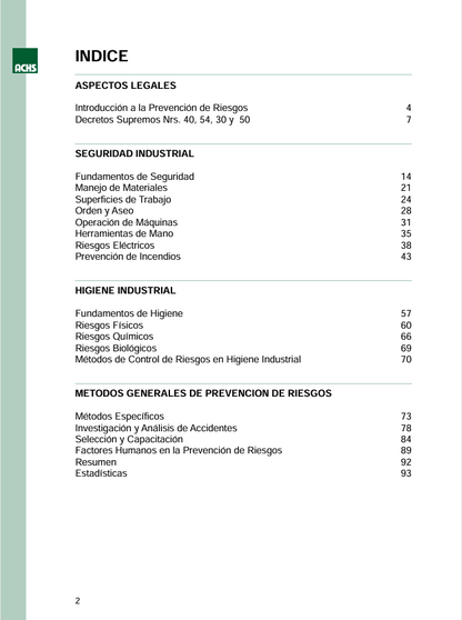 Prevención De Riesgos Ocupacionales - PDF