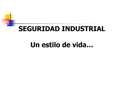 Curso De Seguridad Industrial - PPT